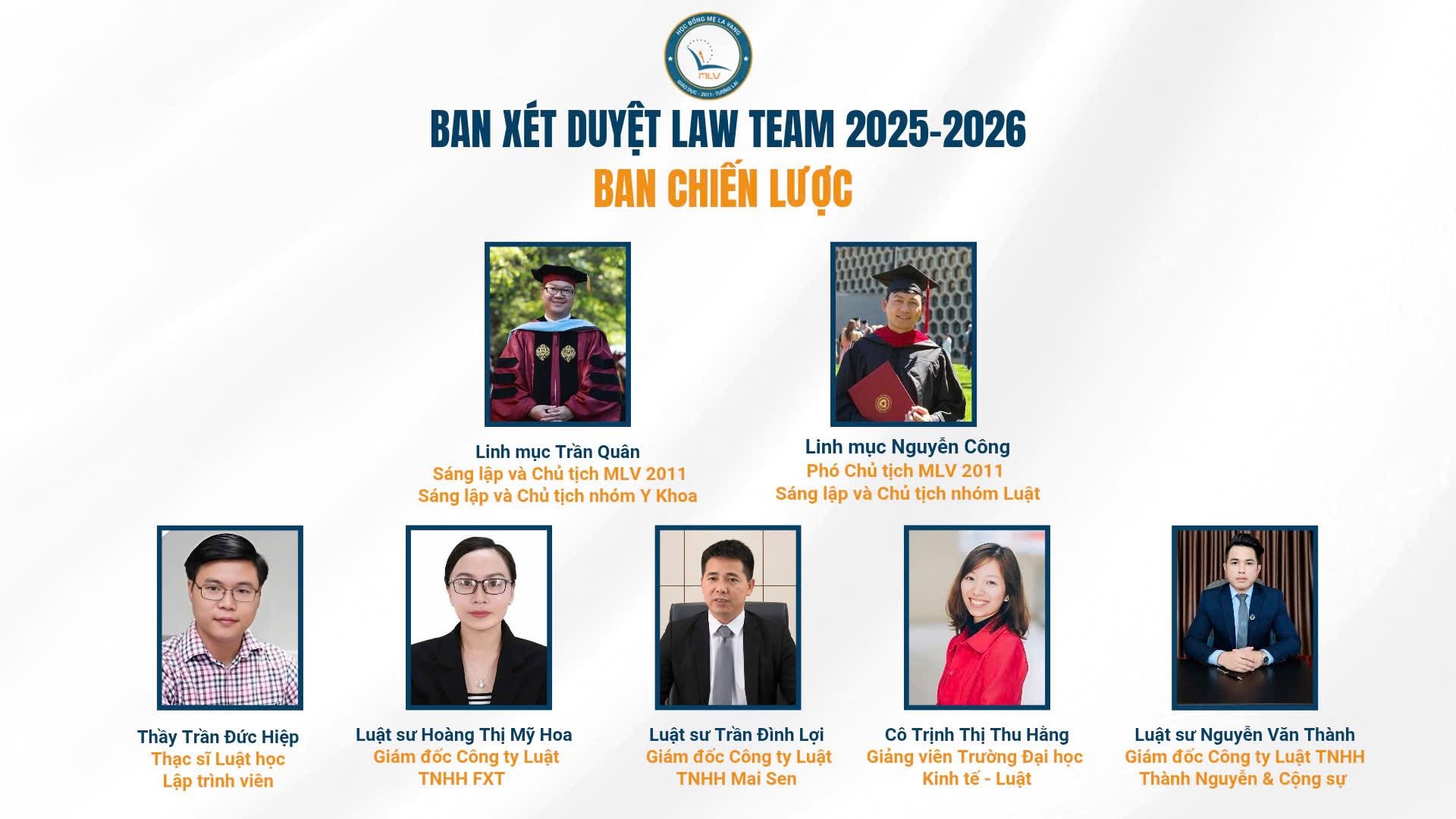 LAW TEAM – GIỚI THIỆU BAN CHIẾN LƯỢC
